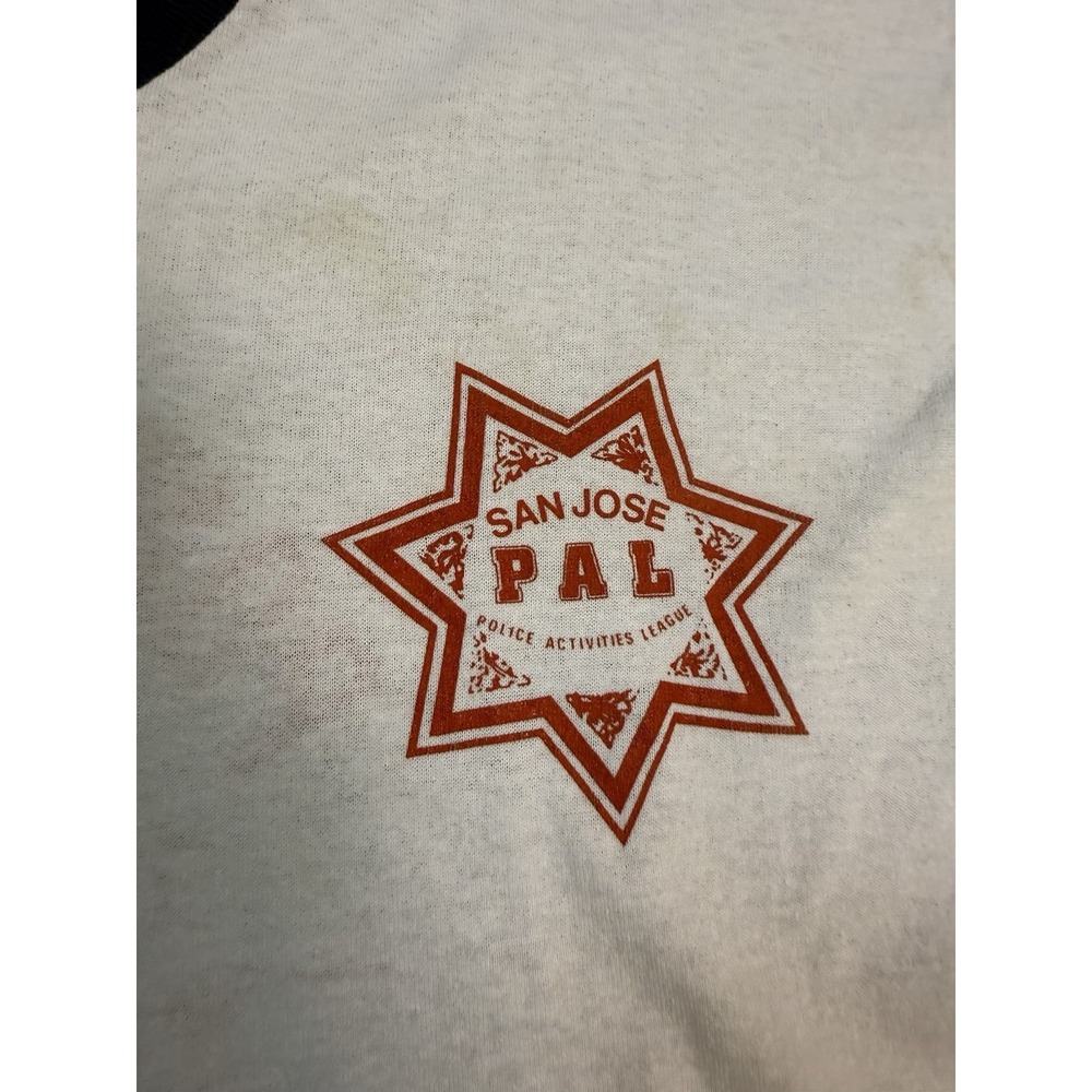 VINTAGE 1989 San Jose Pony Baseball Sportswear‎ Ringer T-shirt | USA | Size XL - Picture 6 of 13